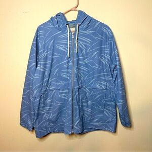 Original Weatherproof Vintage Riverside Print Rain Jacket Unisex XXL